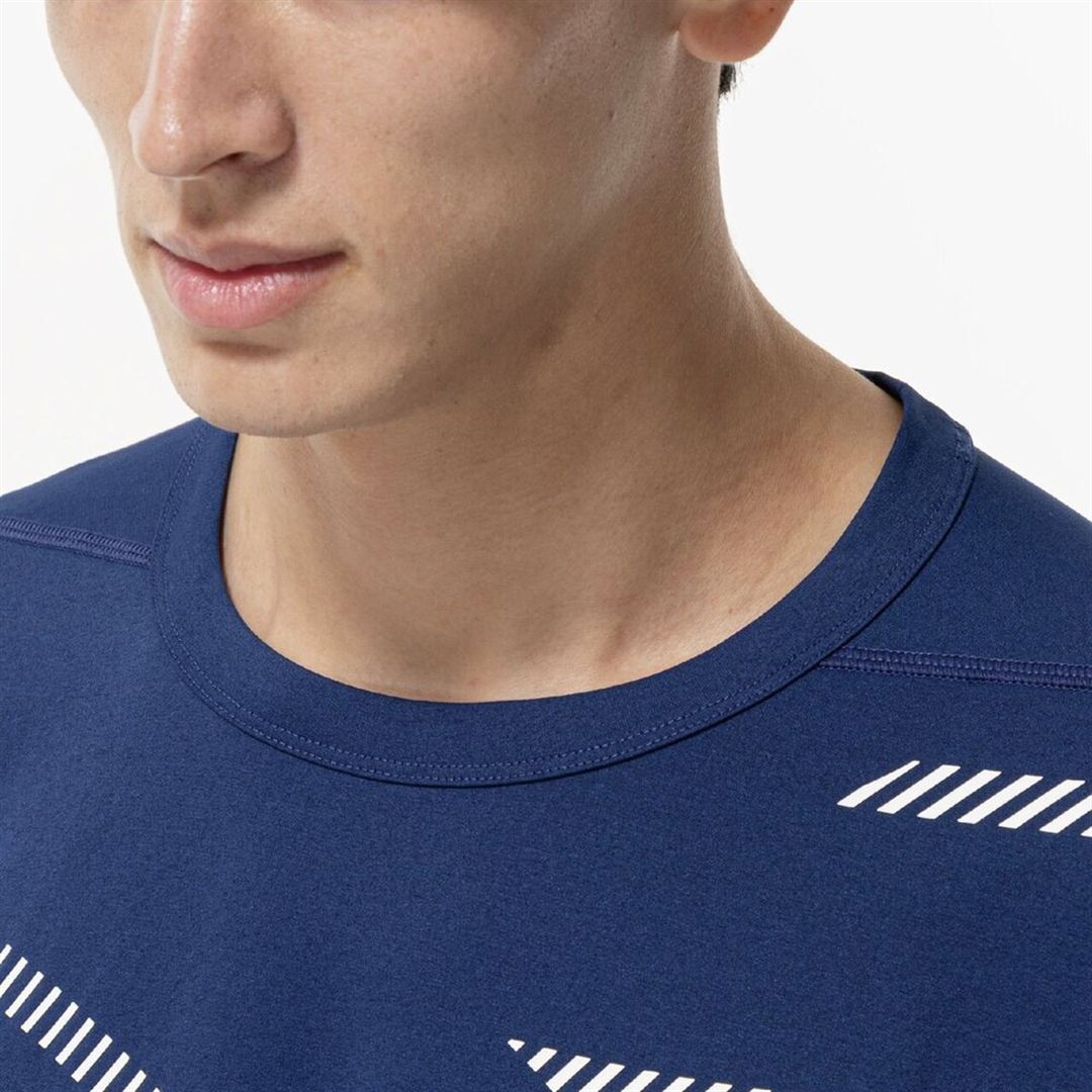 ストレッチソフトドライTシャツ エステートブルー XL