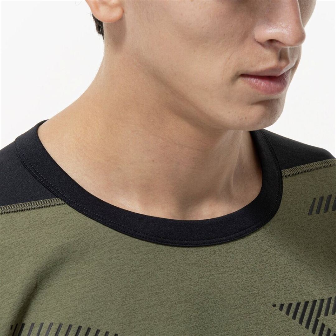 ストレッチソフトドライTシャツ フォーリーフグリーン XL