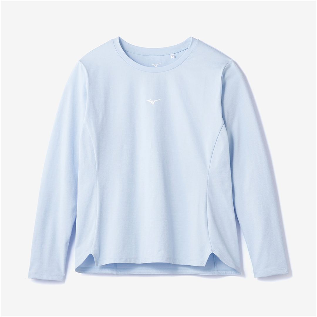 ストレッチソフトドライTシャツ(長袖) ペールブルー XL
