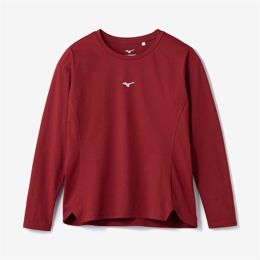ストレッチソフトドライTシャツ(長袖) ルバーブレッド S