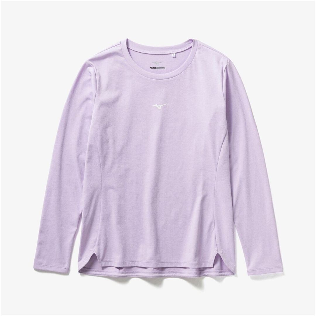 ストレッチソフトドライTシャツ(長袖) ペールパープル S