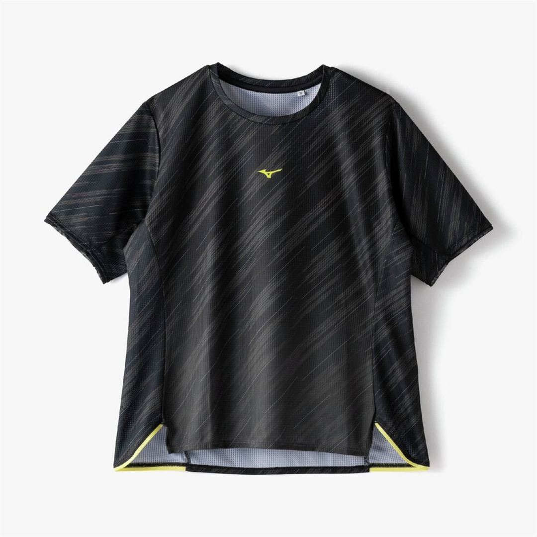 【汗処理／通気】ドライエアロフローグラデーションTシャツ(ワイドシルエット) ブラック S
