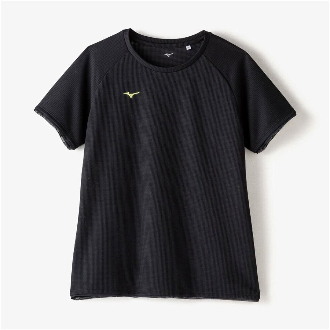 【汗処理／通気】ドライエアロフローTシャツ ブラック S
