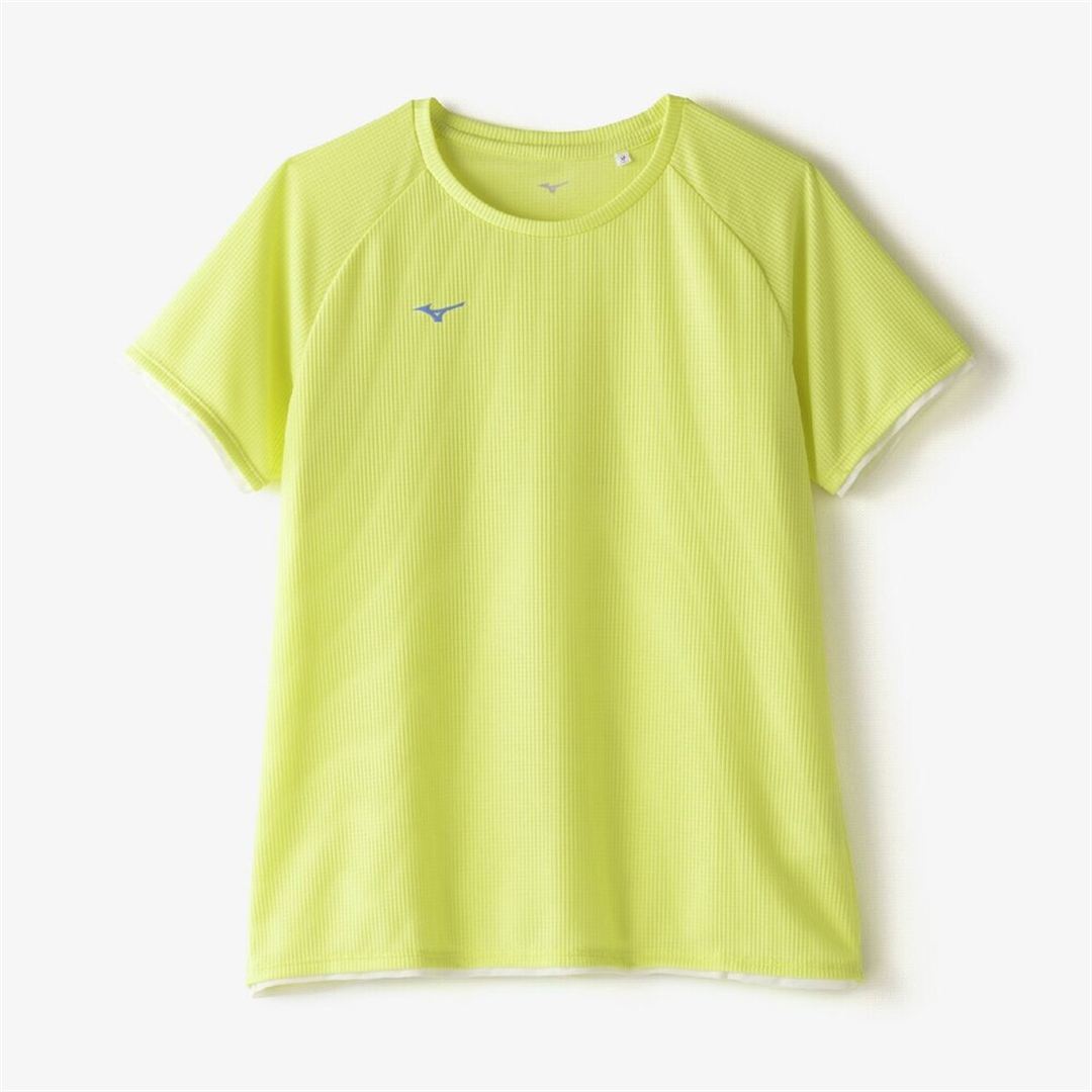 【汗処理／通気】ドライエアロフローTシャツ フォーチューンイエロー S