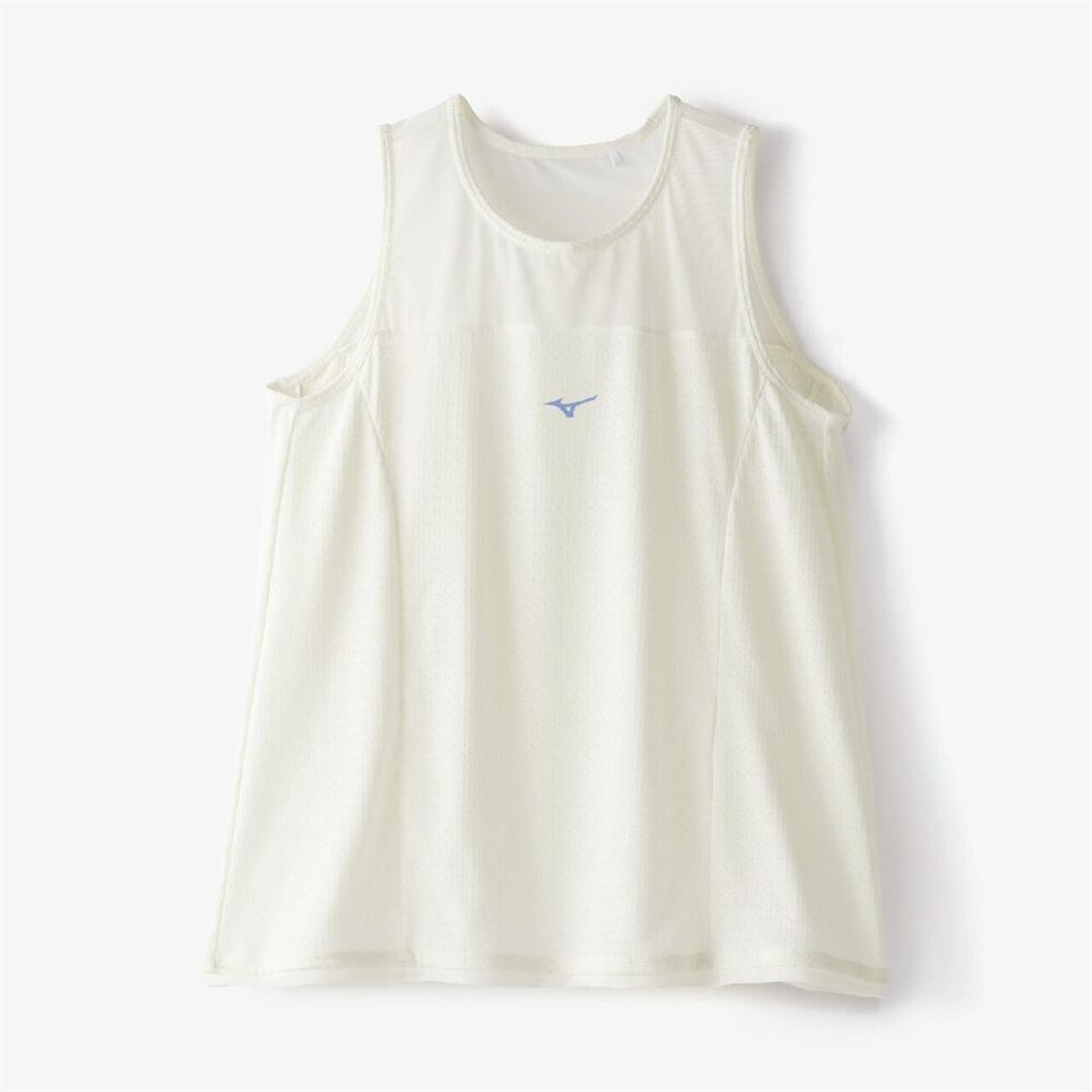 【汗処理／通気】ドライエアロフロージャカードノースリーブTシャツ ソフトサンドイエロー XL