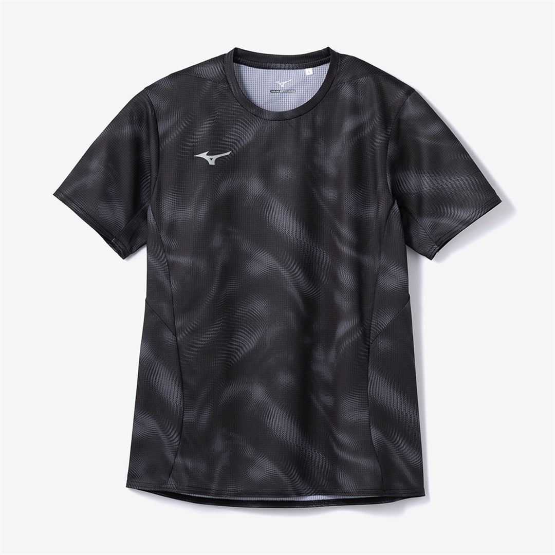 【汗処理／通気】ドライエアロフローTシャツ ブラック S