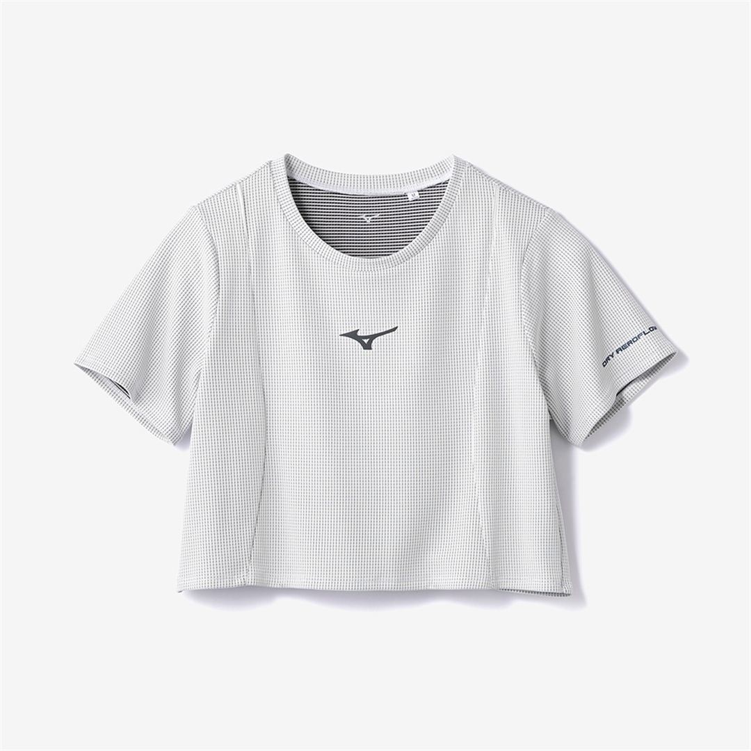【汗処理／通気】ドライエアロフロークロップドTシャツ スノーホワイト XL