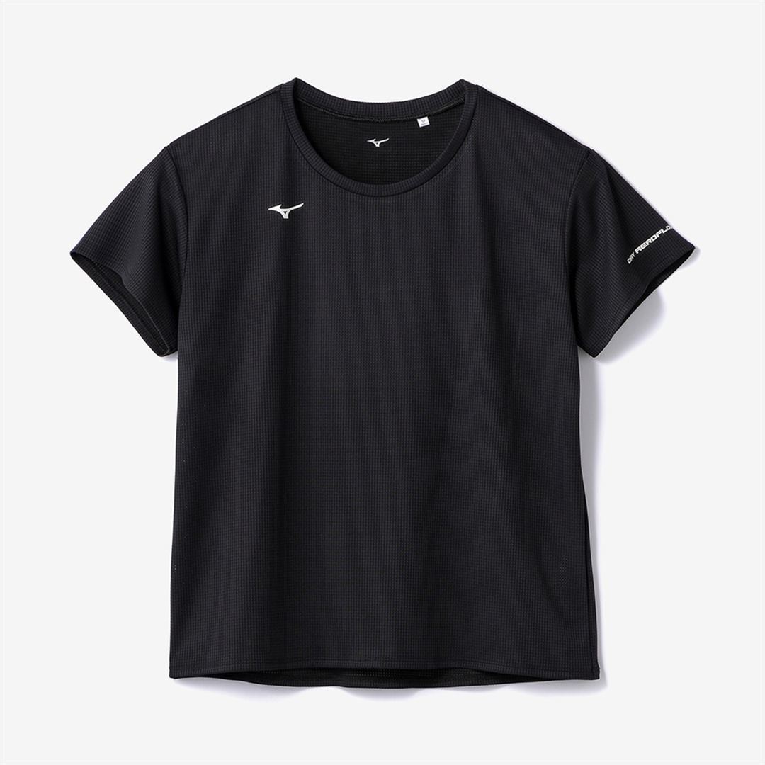 【汗処理／通気】ドライエアロフローTシャツ(ワイドシルエット) ブラック XL