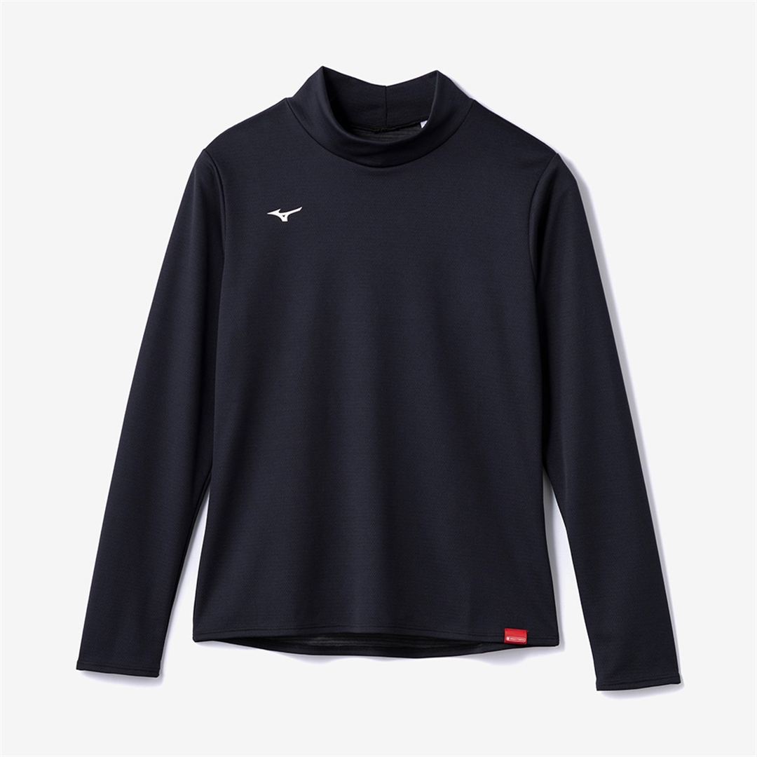 【吸湿発熱】ブレスサーモハイネックTシャツ(長袖) ブラック M