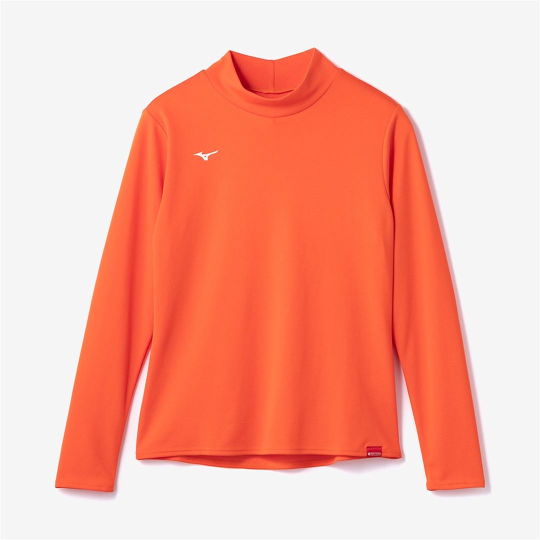【吸湿発熱】ブレスサーモハイネックTシャツ(長袖) サンストーンオレンジ M