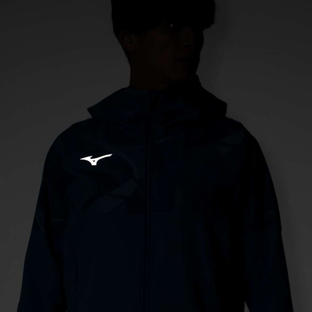 ストレッチクロスフーディ パリジャンブルー XL