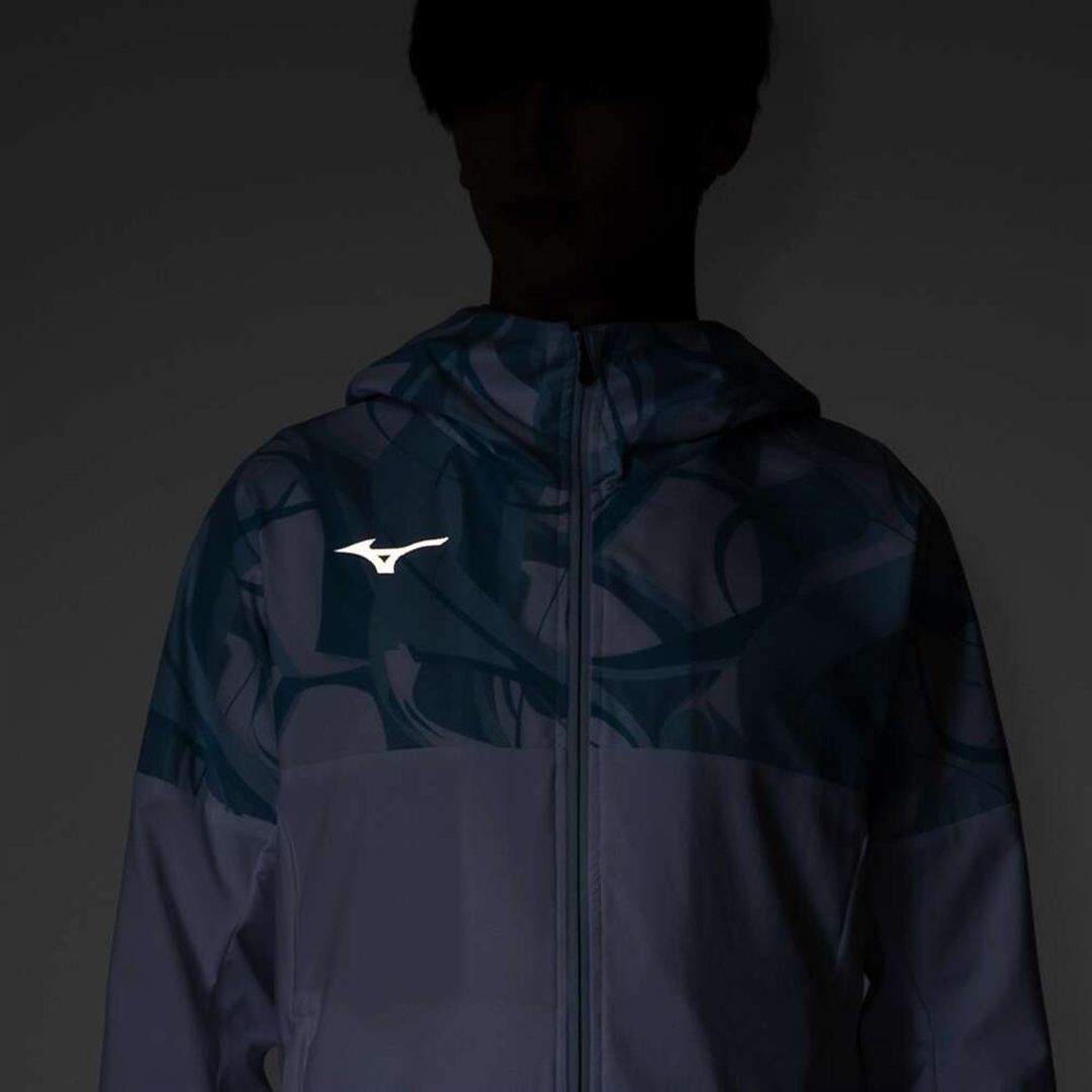ストレッチクロスフーディ ライトブルー XL