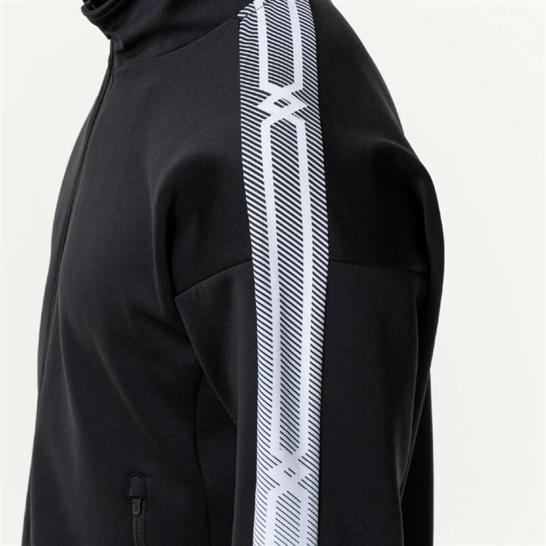 ストレッチスウェットジャケット ブラック XL