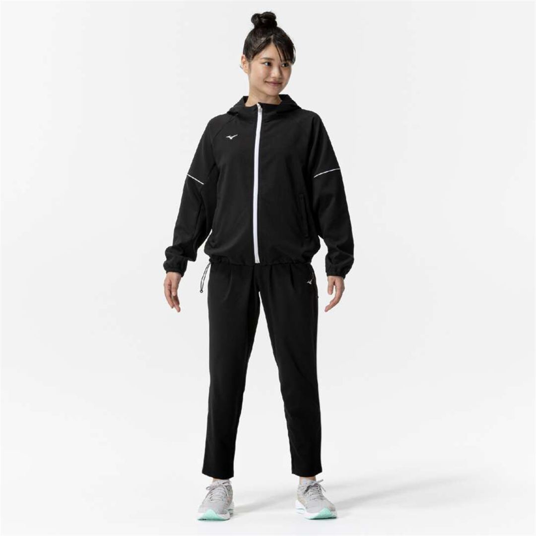 ストレッチクロスフーディ ブラック XL