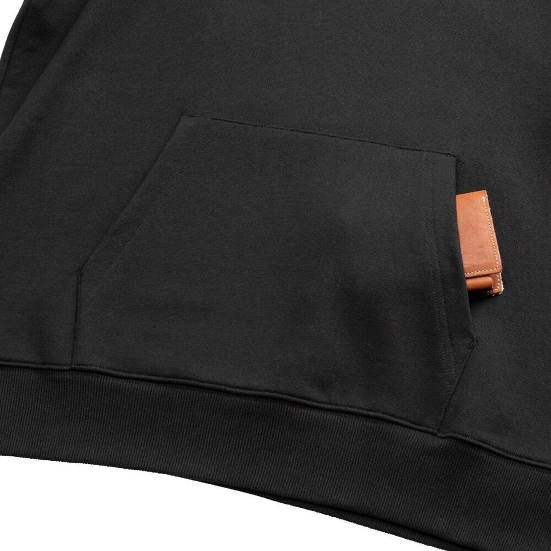 THE MZ SWEAT ワンポイントロゴスウェットフーディ ブラック XL