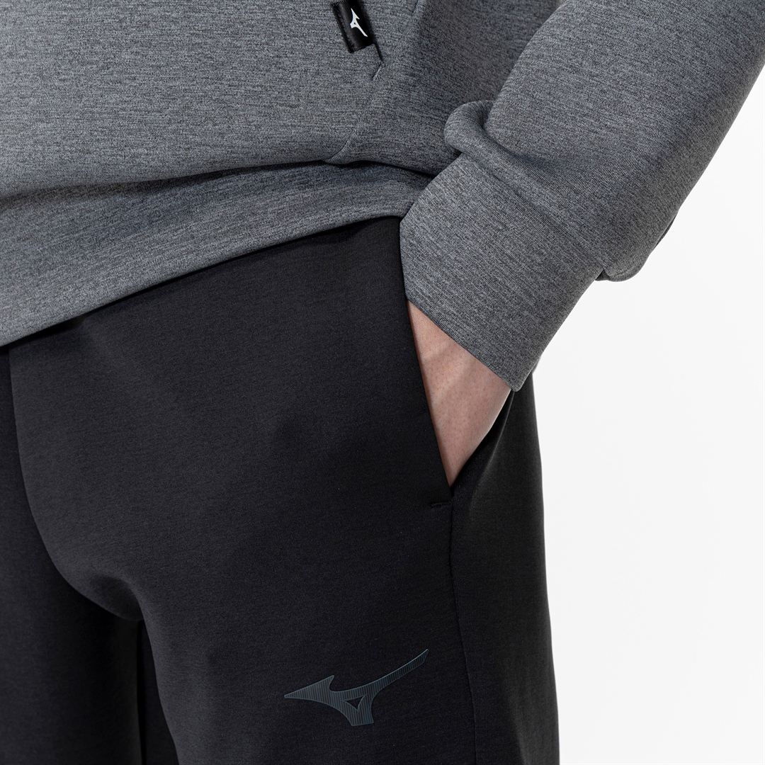 ストレッチスウェットスリムパンツ ブラック 3XL