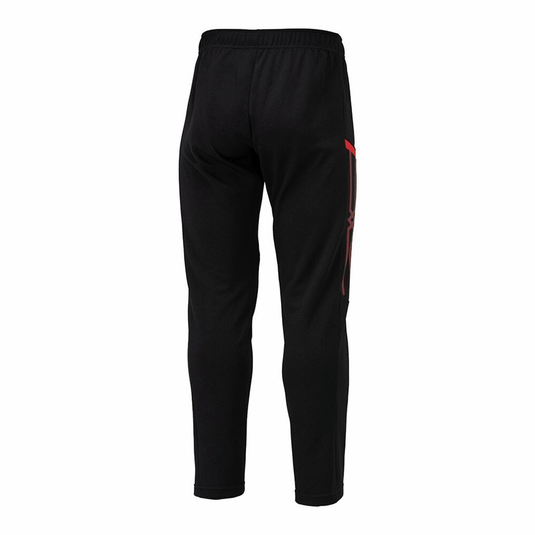 MCライン ウォームアップパンツ ブラック×チャイニーズレッド 3XL