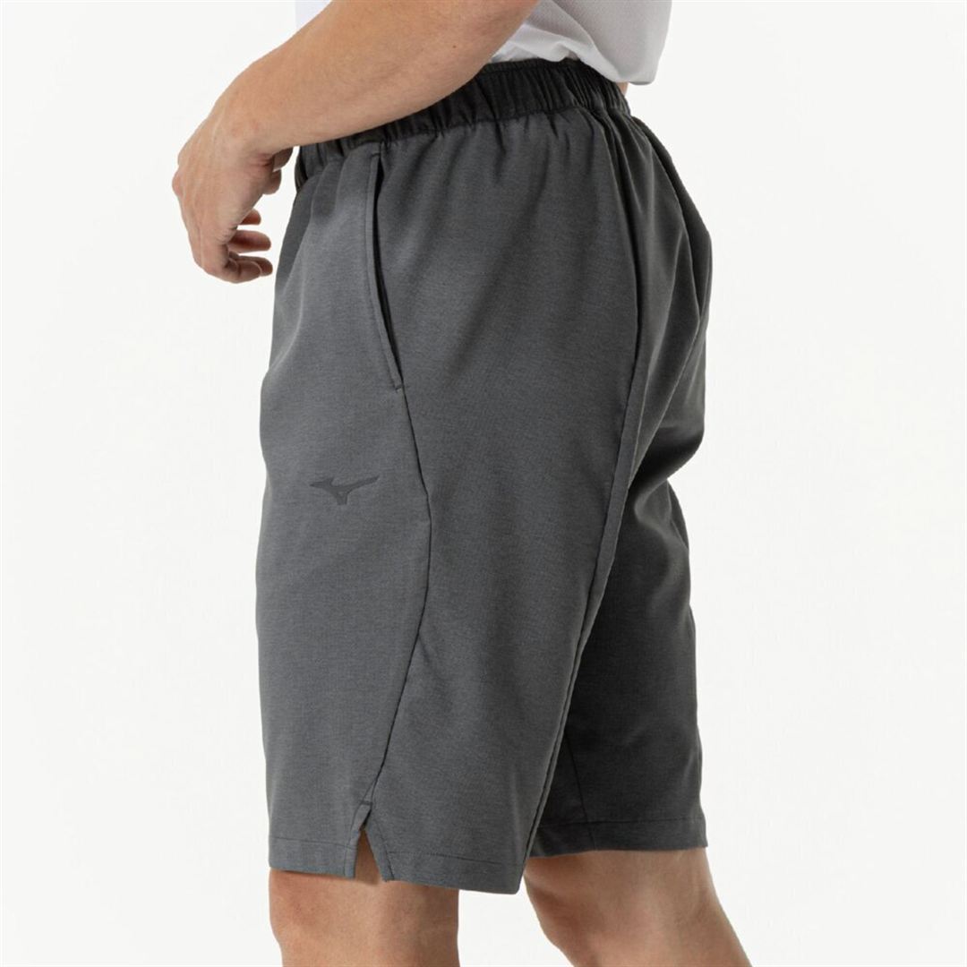 ストレッチハーフパンツ ダークグレー杢 S