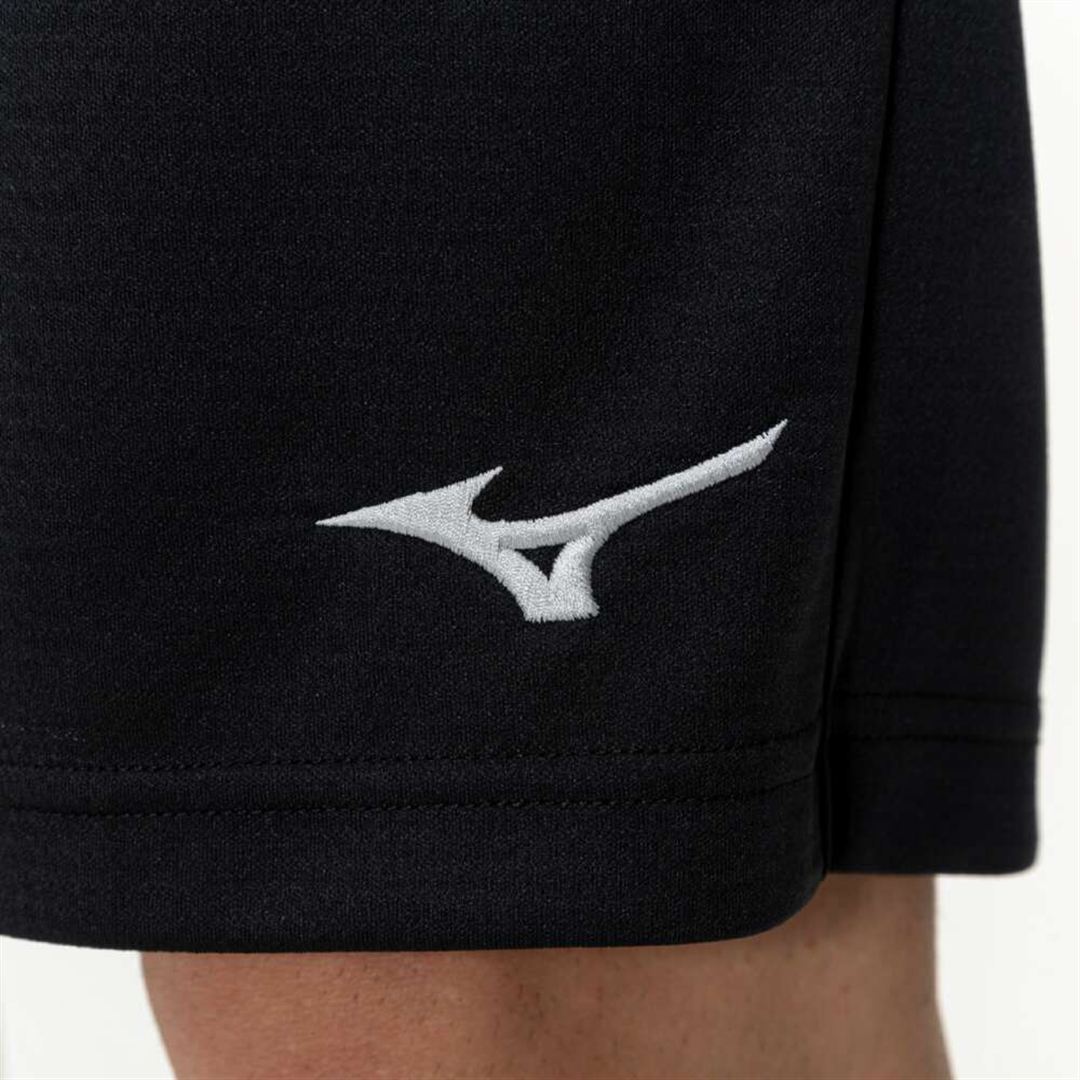 ナビドライニットハーフパンツ ブラック×シルバー XL