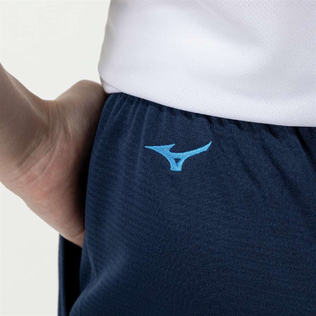 ナビドライ ニットロングパンツ ドレスネイビー×ブルー XL