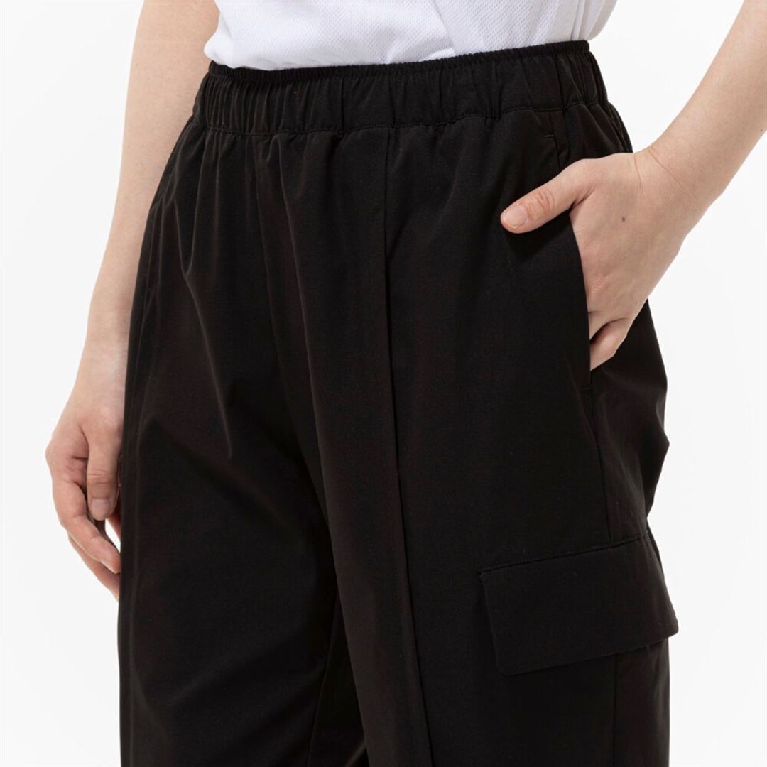プルーフストレッチワイドパンツ ブラック S
