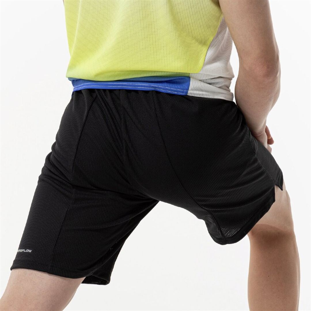 【汗処理／通気】ドライエアロフローハーフパンツ ブラック XL