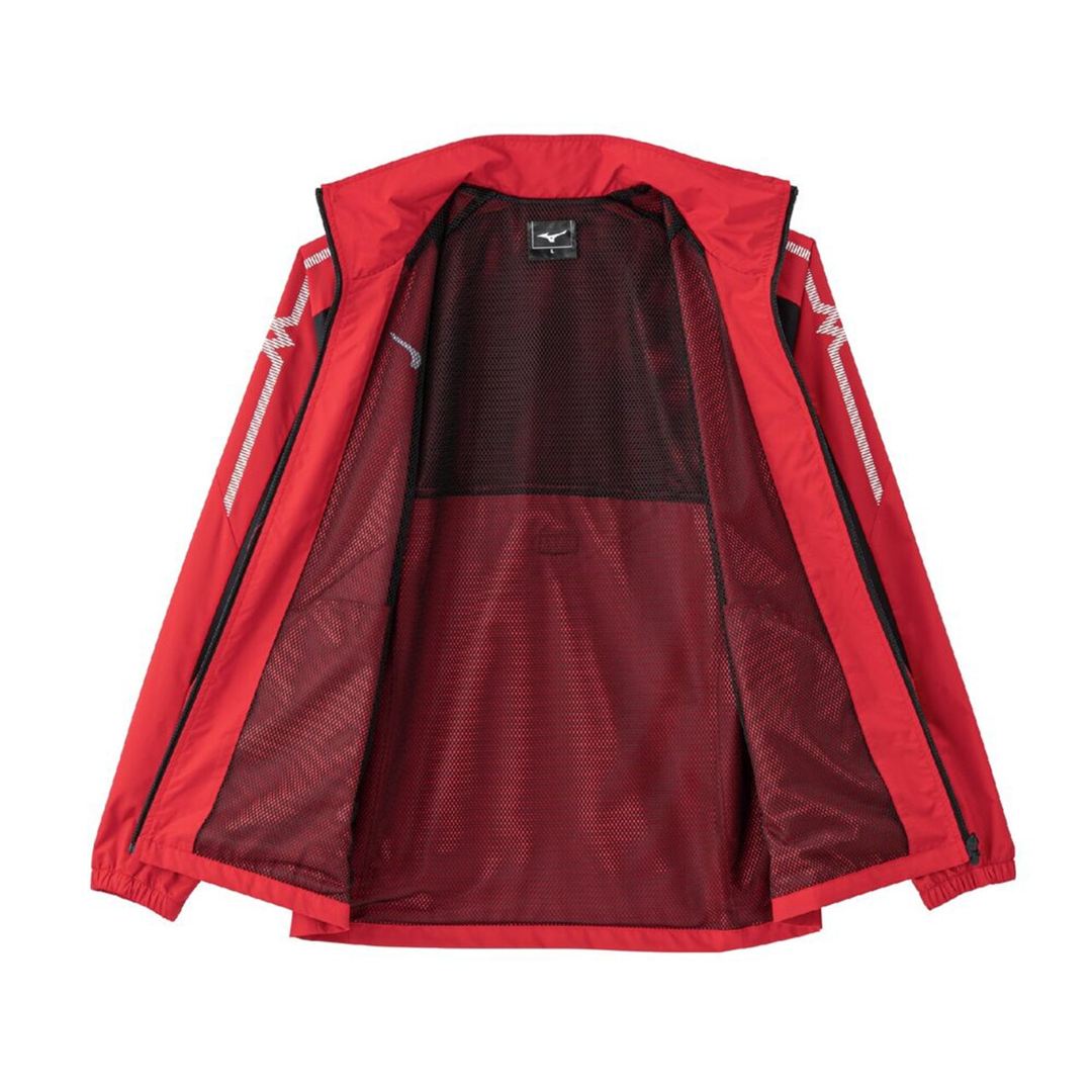 MCライン ウィンドブレーカージャケット チャイニーズレッド×ブラック XS