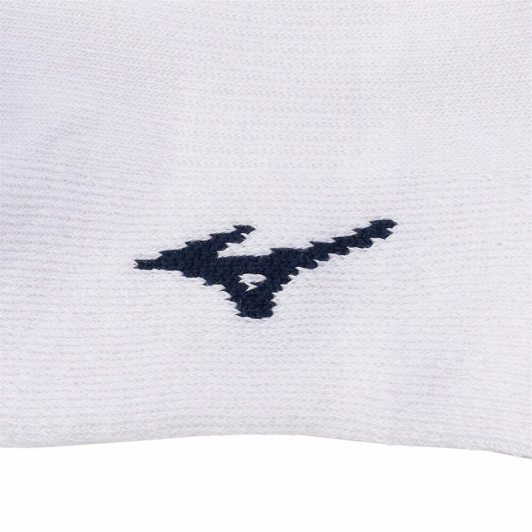 ドライベクターMIZUNOロゴソックス(ミドル丈) ホワイト 22-24