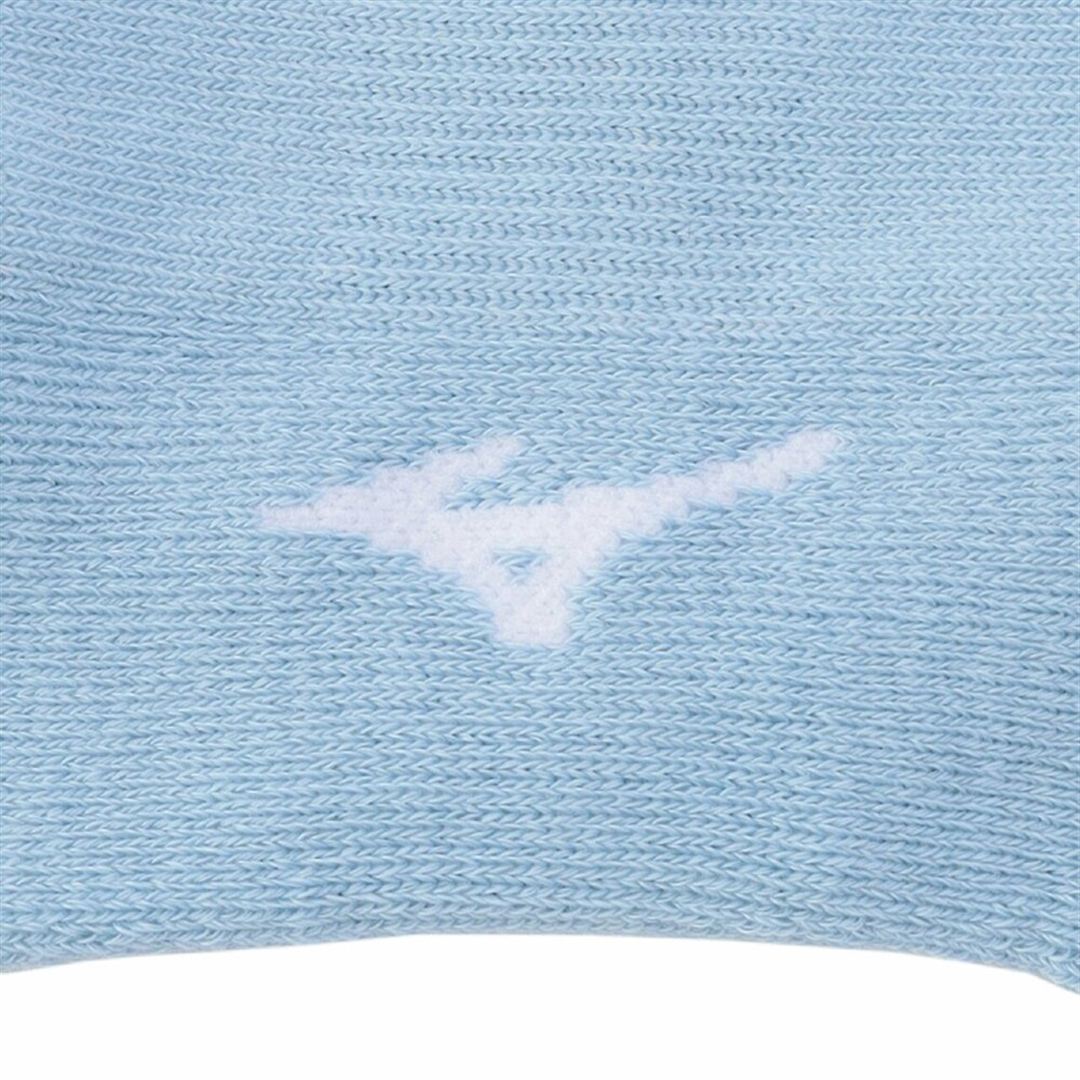 ドライベクターMIZUNOロゴソックス(ミドル丈) ライトブルー 22-24