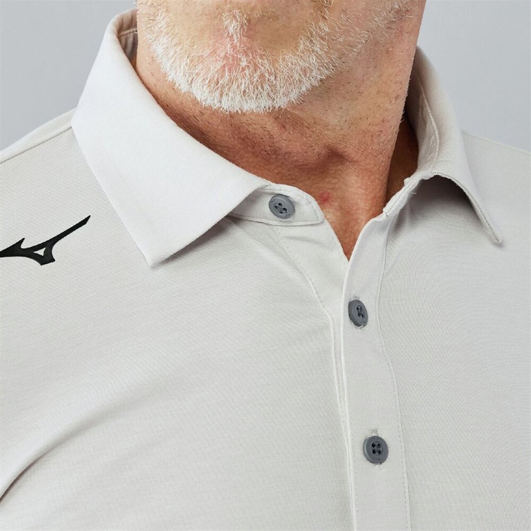 MIZUNOミリオラメントジャージー半袖シャツ シルバーグレー M