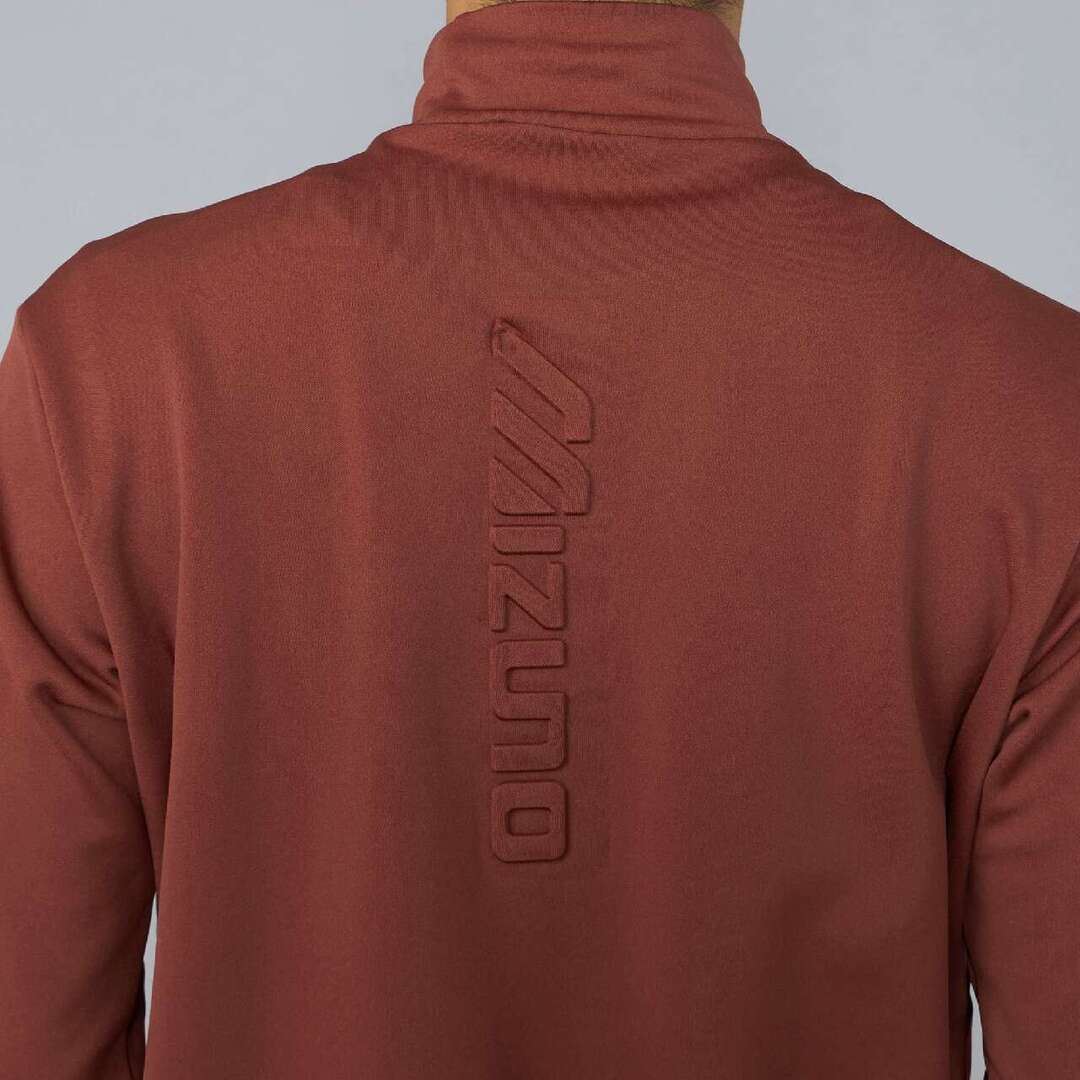 【吸湿発熱】ブレスサーモロングスリーブハイネックシャツ ブリックレッド XL