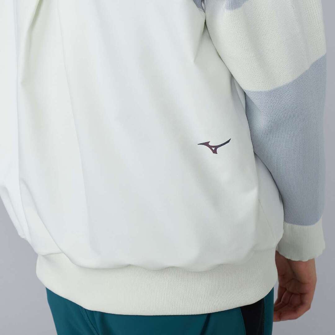 サーマルメッシュハーフジッププルオーバー ホワイト XL
