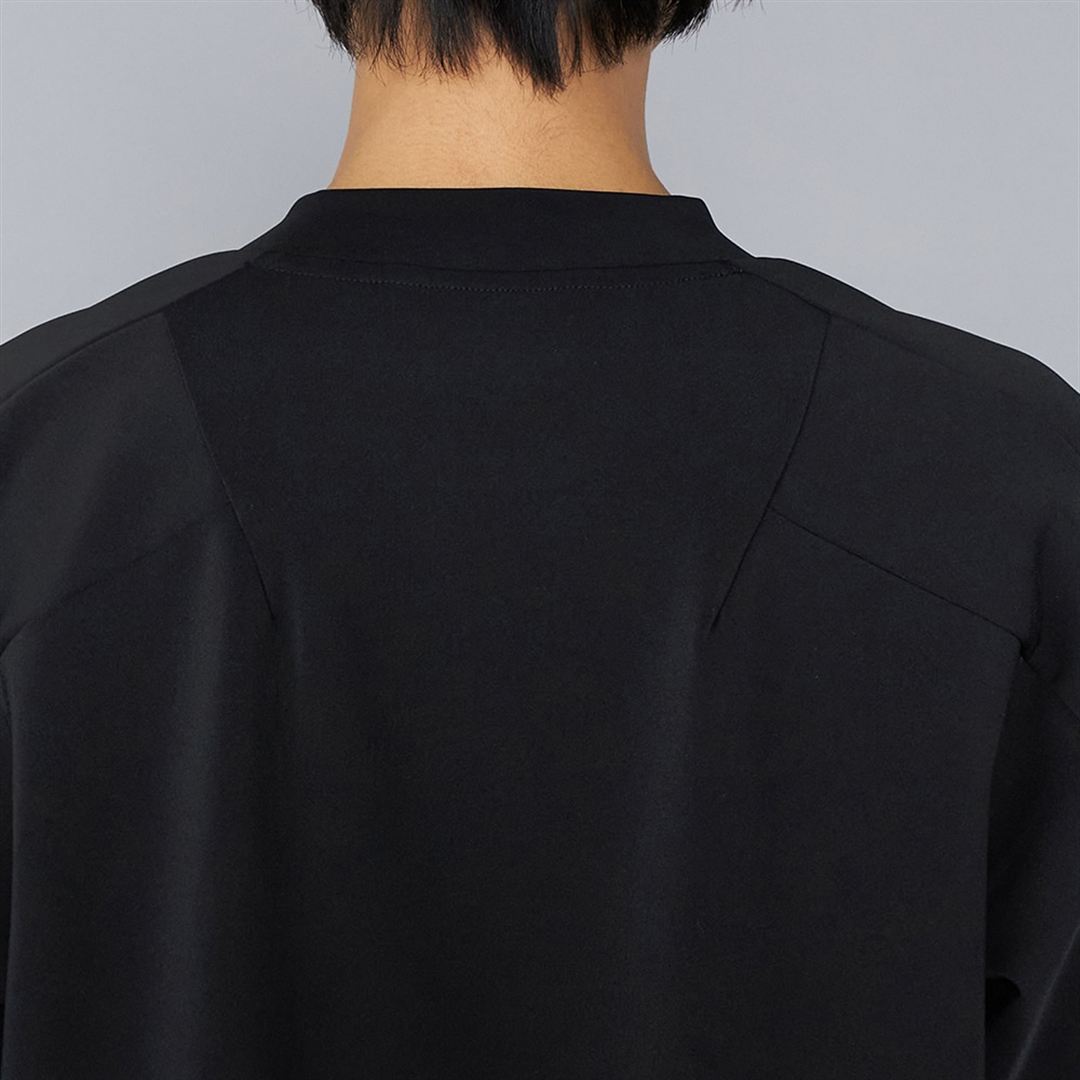 マットジャージープルオーバー ブラック XL