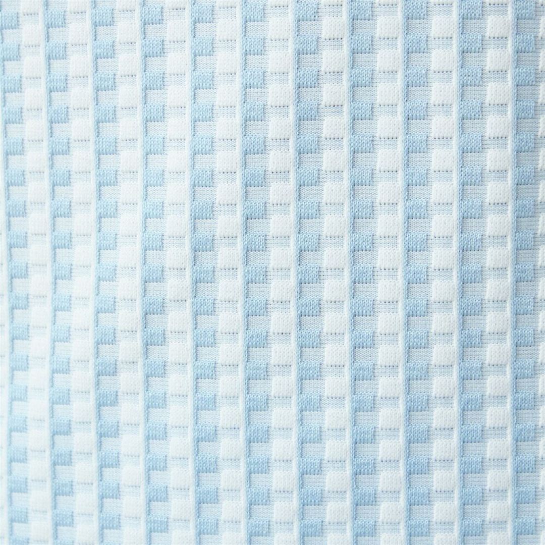 リップルジャカードニットスカート ライトブルー XL