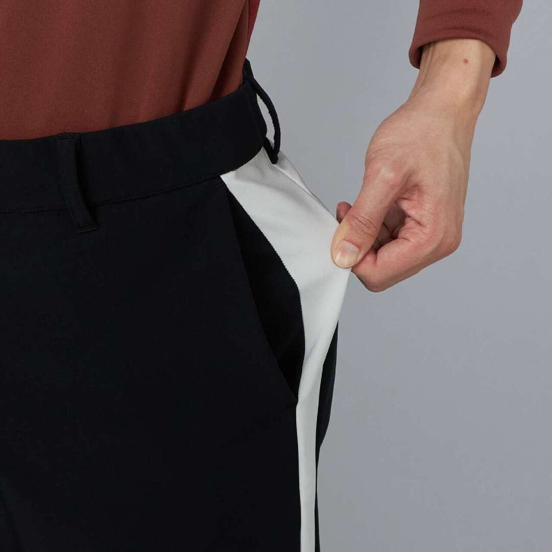 【ストレッチ／防風】ストレッチヒーローテックシールドパンツ ブラック×オフホワイト XL
