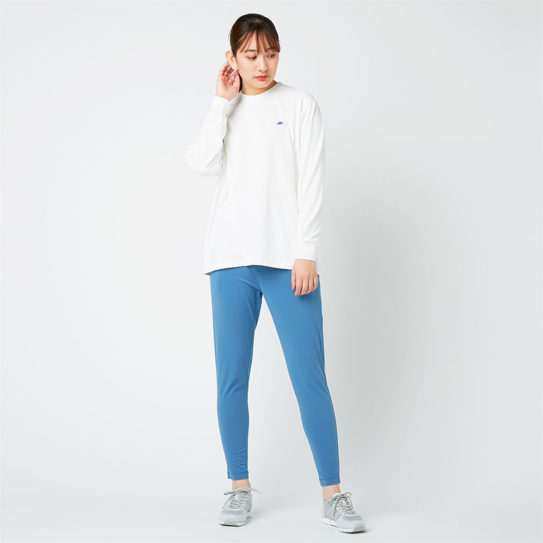 【ミズノ直営限定】モノグラムM Tシャツ長袖 ホワイト S