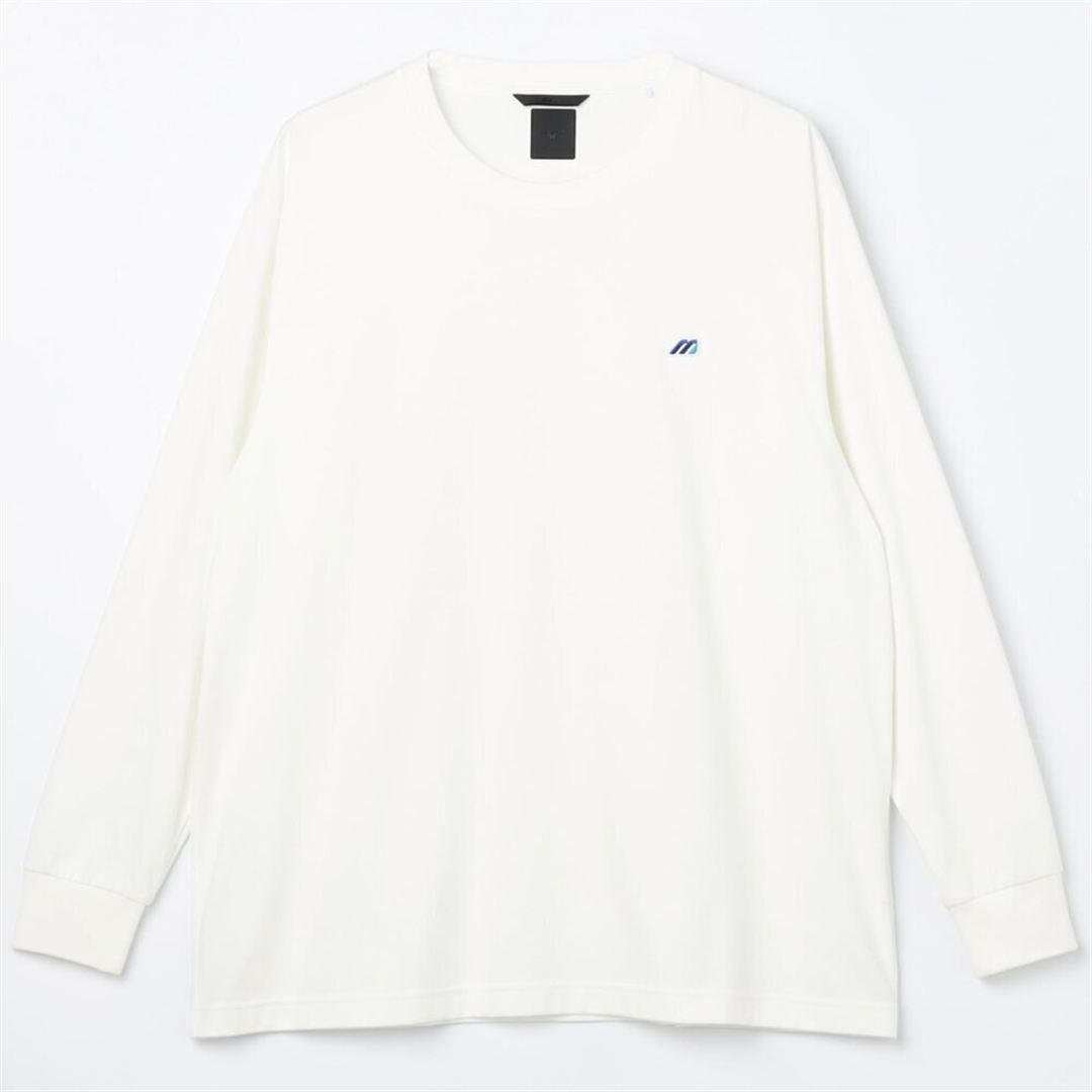 【ミズノ直営限定】モノグラムM Tシャツ長袖 ホワイト S