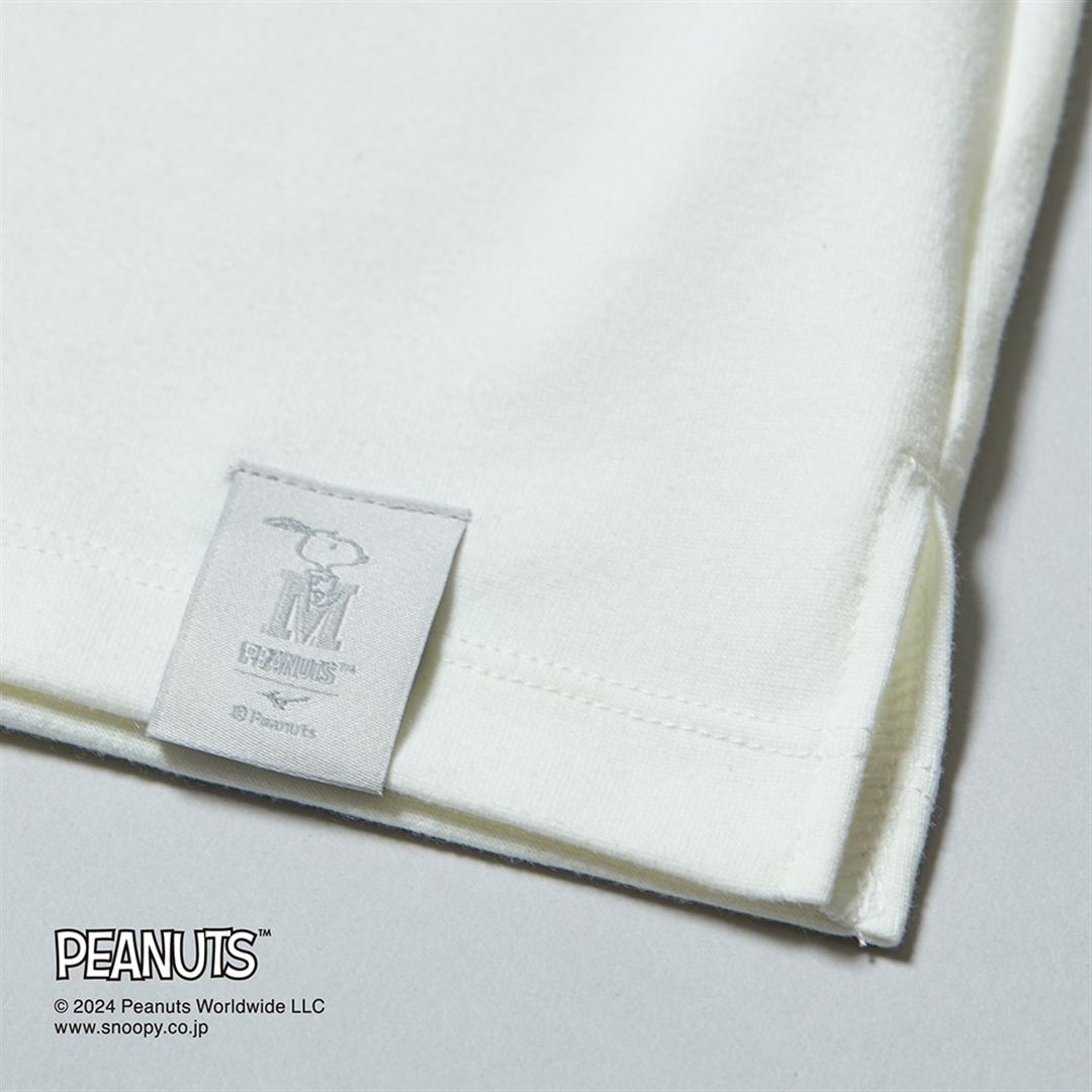 【PEANUTS】リサイクルポリエステルTシャツ マシュマロホワイト 130