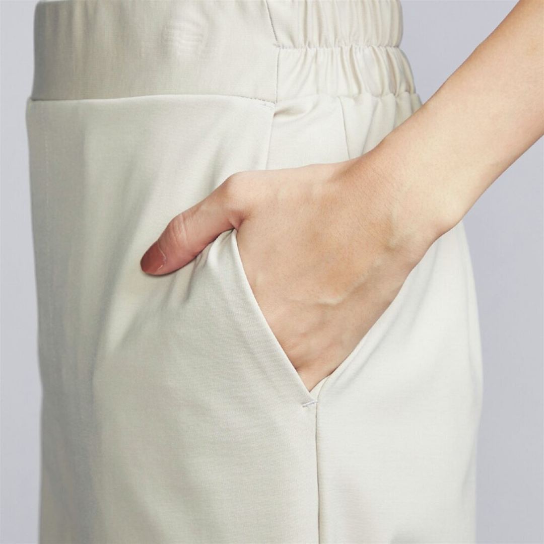 UVカットポンチワイドパンツ グレージュ S