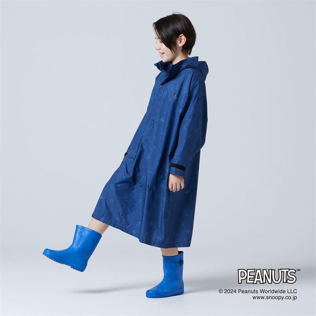 【PEANUTS】Compactウォーターリパレントコート ダークブルー JF