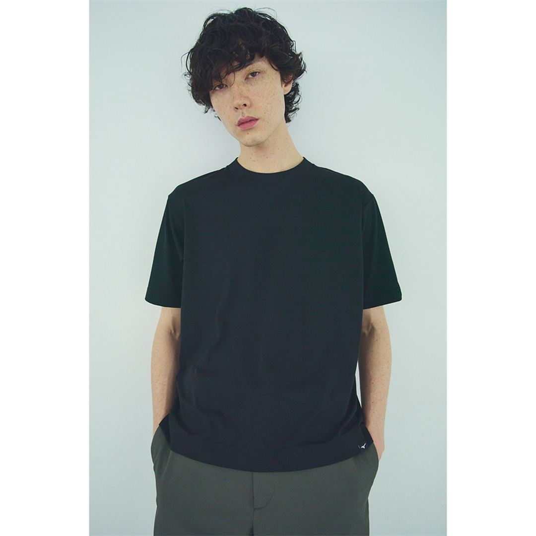 【EDIFICE】ダイナモーションフィット 2-PACK Tシャツ ブラック×ホワイト S