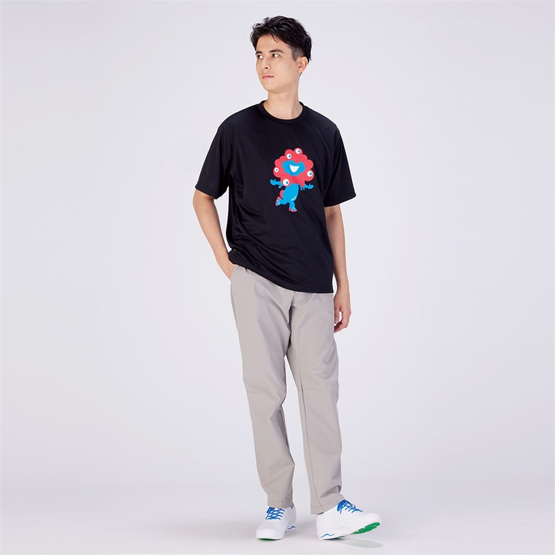 【大阪・関西万博】ミャクミャクシューズTシャツ ブラック M