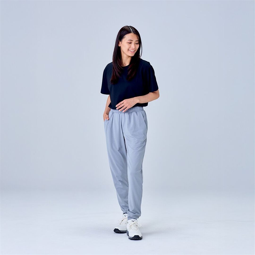 ハイストレッチ ジョガーパンツ グレー XL
