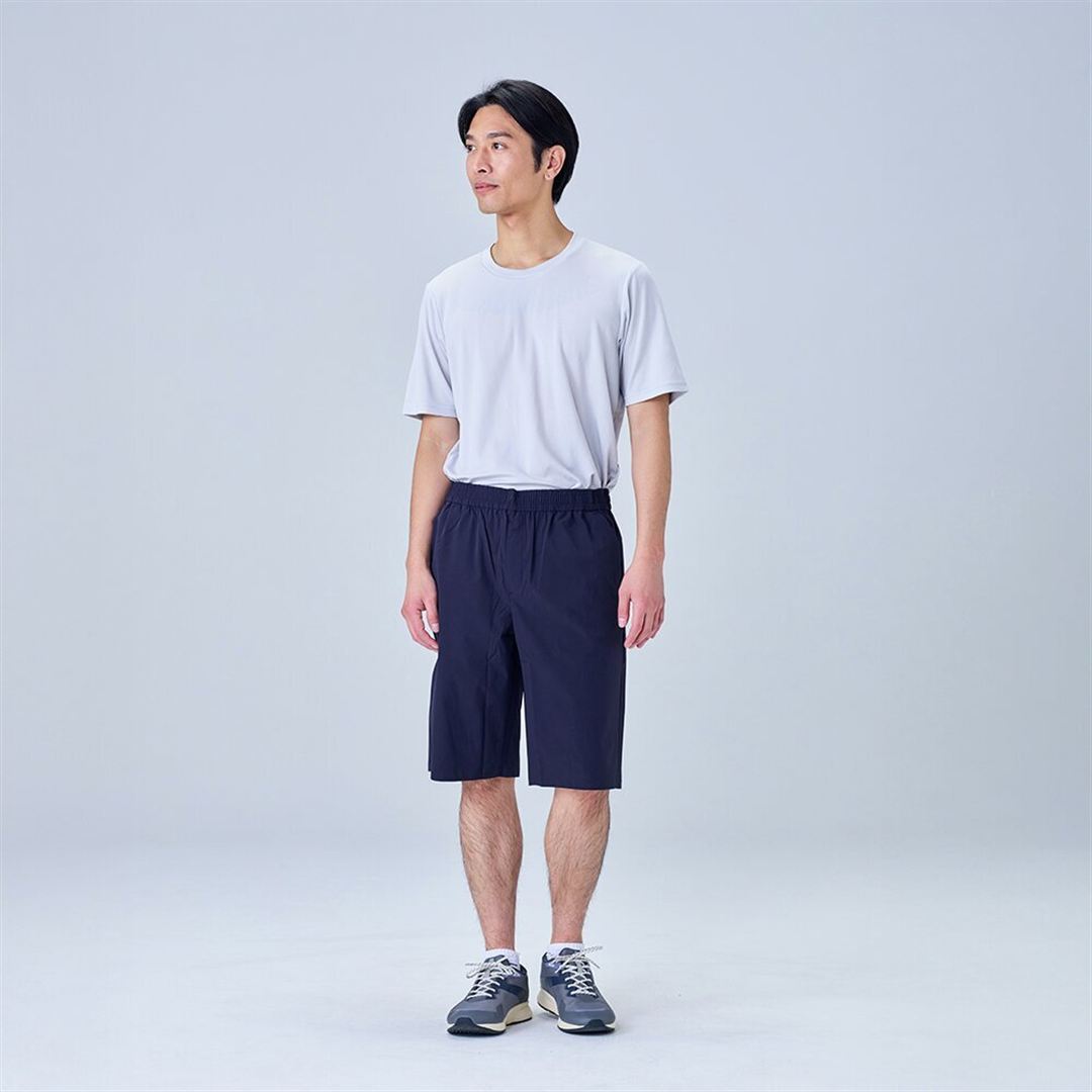 【接触冷感】アイスタッチハーフパンツ ネイビー XL