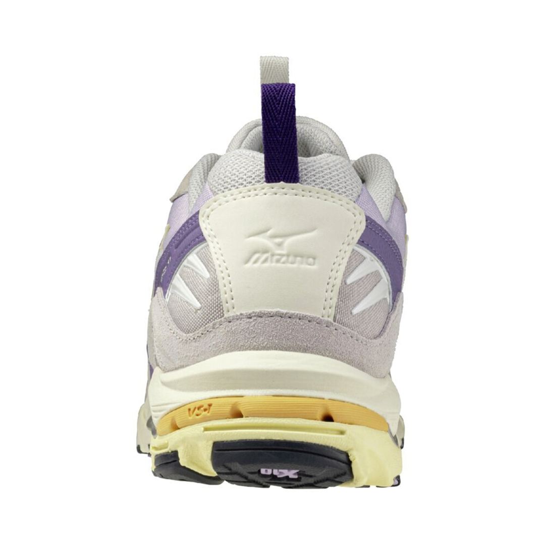 【ミズノ直営限定】WAVE RIDER 10 ライトグレー×オフホワイト×パープル 30.0
