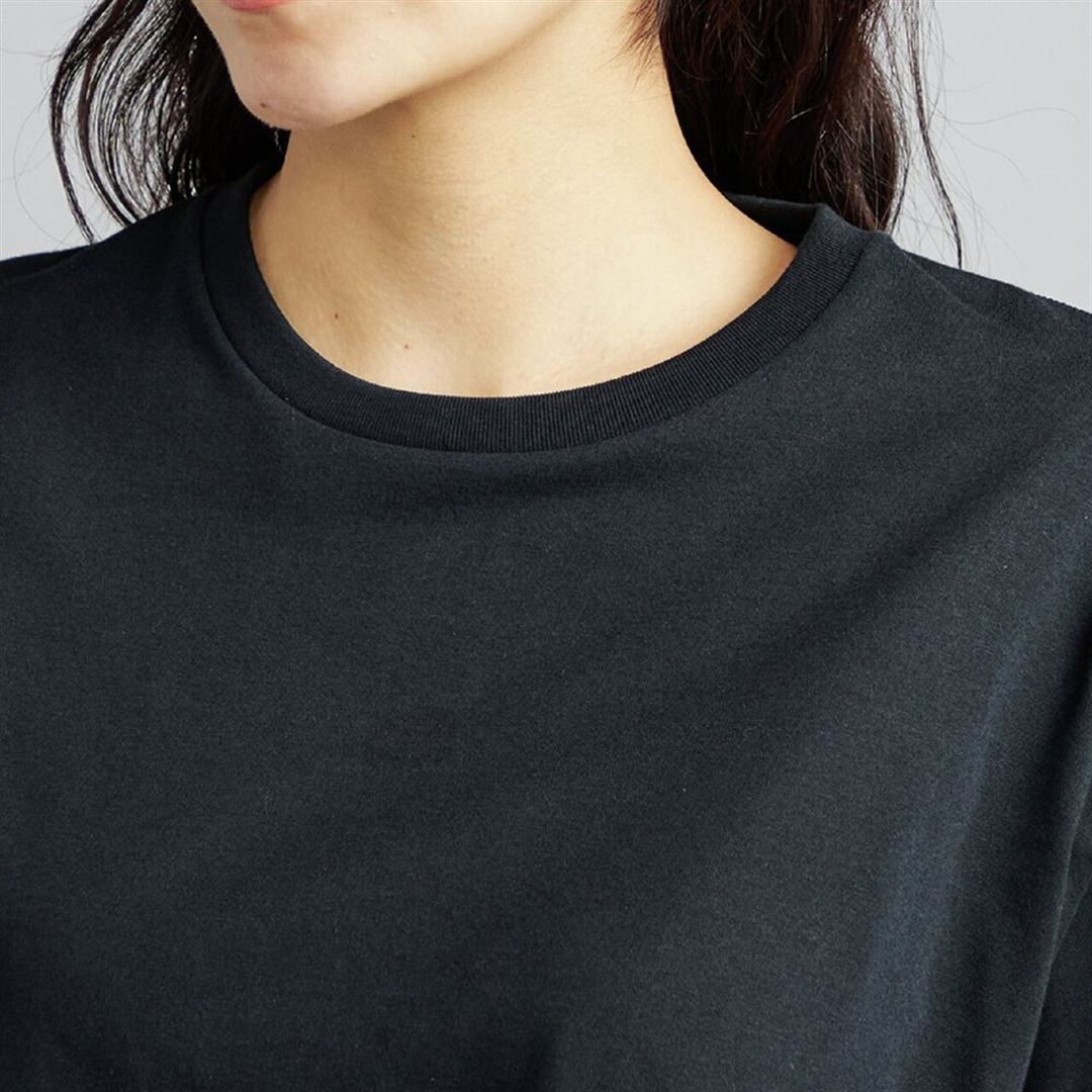 【ミズノ直営限定】モノグラムM クロップド半袖Tシャツ ブラック XL