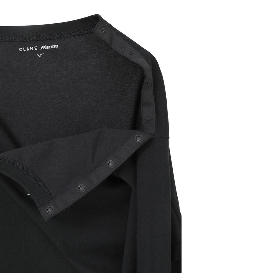 【CLANE】QUICK DRY COTTON LOGO LONG SLEEVE T-SHIRT ブラック 2
