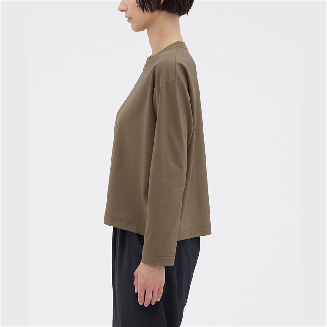 【MARGARET HOWELL】ハイゲージ鹿子ロングスリーブTシャツ DK.ストーン 2