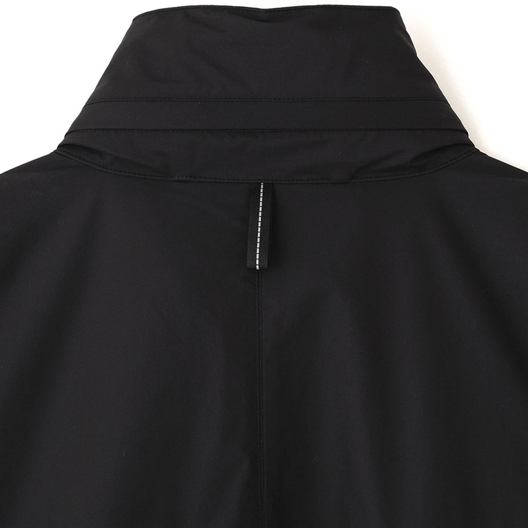 【MARGARET HOWELL】ベルグテックタスランナイロンリップコート ブラック XL