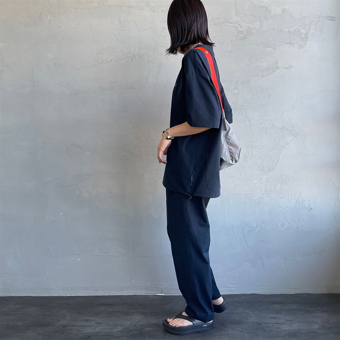 【JEANS FACTORY】ウォーターリパレントストレッチウーブンパンツ ネイビー XL
